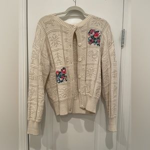VINTAGE COTTAGE CORE KNIT CARDIGAN